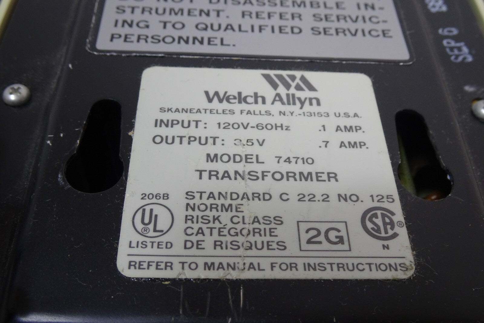 Welch Allyn 74710 Wall Transformer Otoscope Ophthalmoscope With Heads6