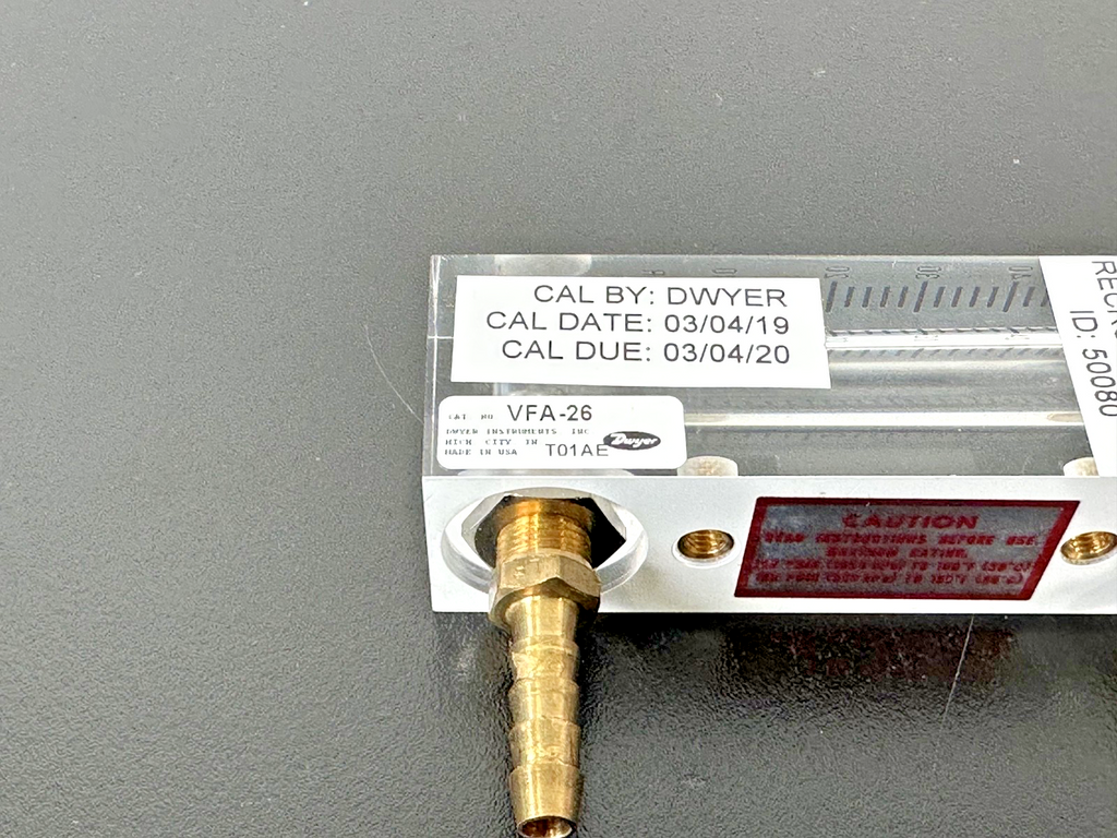 Dwyer VFA 26 Variable Area Air Flow Meter Rotameter 1 50 L/min Air Used Untested4