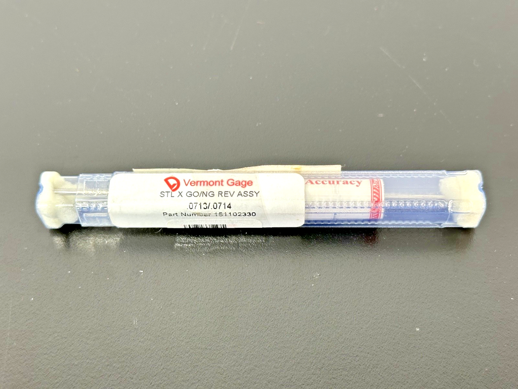 Vermont Gage 151102330 Class X GO/NO GO Pin Gage .0713/.07140