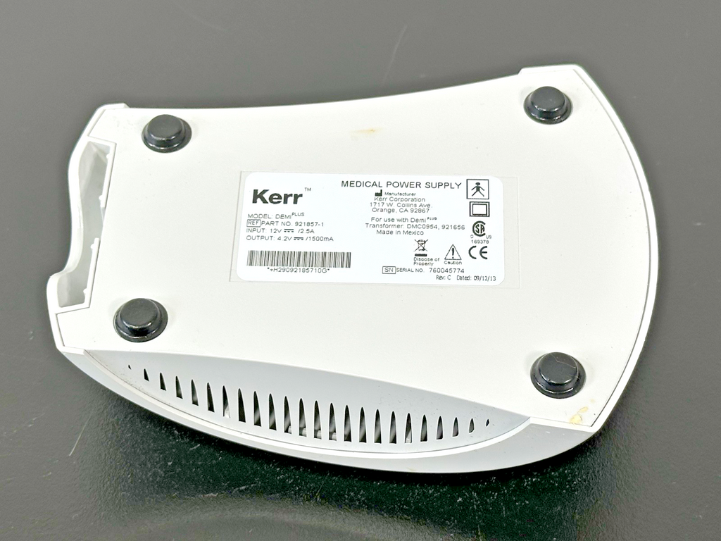 Kerr Demi Plus 921857 1 Dual Charging Base Medical Power Supply Used Untested2