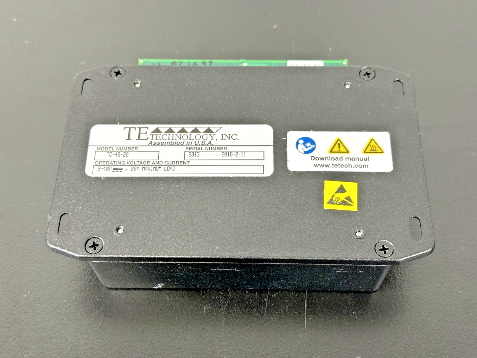 TE Technology TC 48 20 Thermoelectric Temperature Controller 9 48VDC 20A2