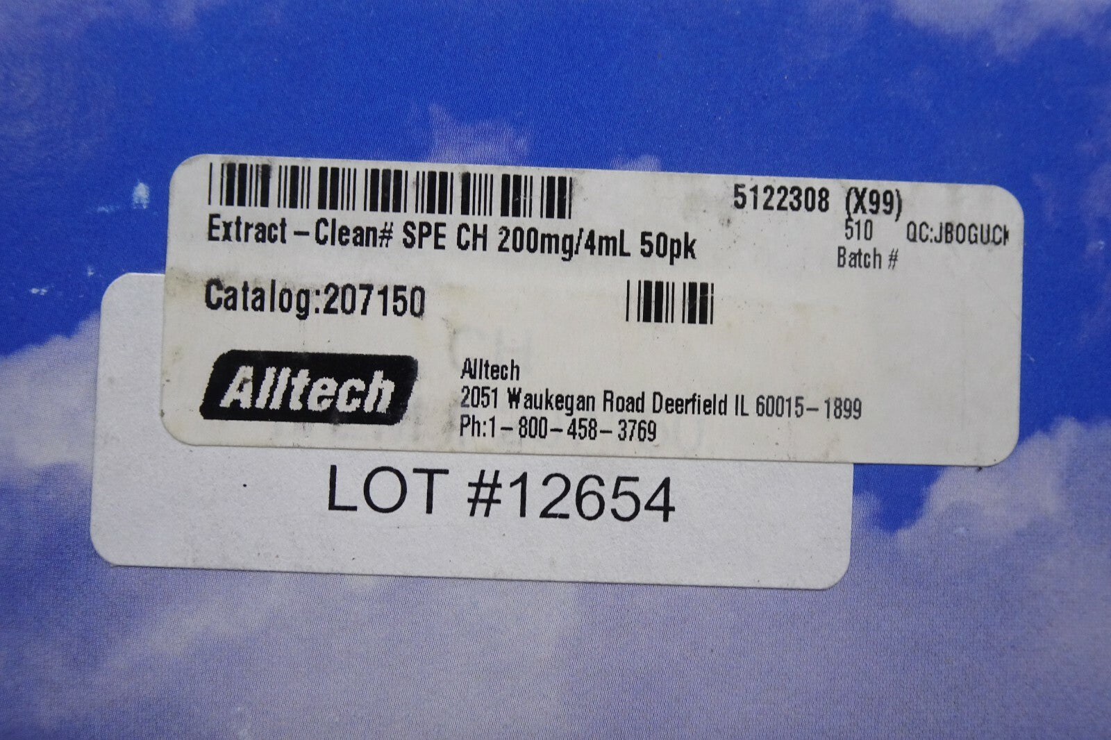 Alltech Extract Clean SPE SI 200mg/4mL 50pk (Cat.no. 207150)2