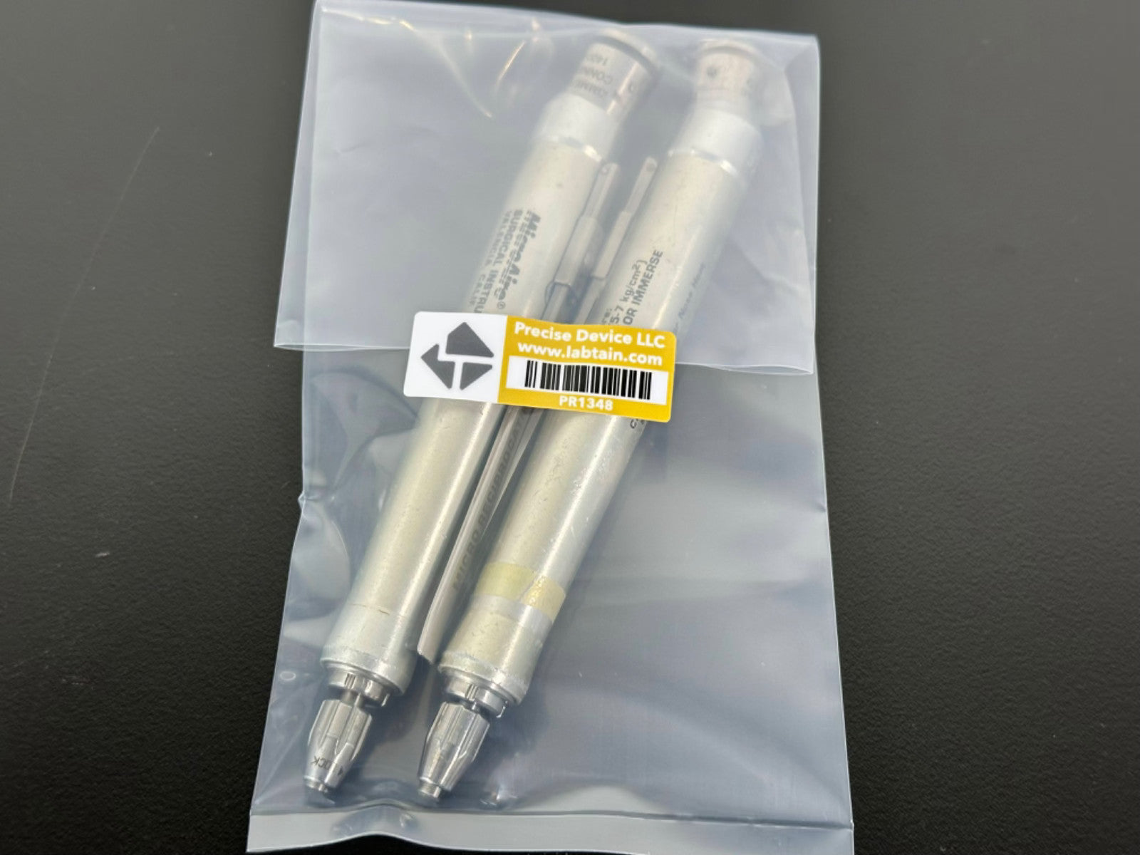 MicroAire Series 200 Pneumatic Surgical Handpiece Lot of 2 Parts Repair6