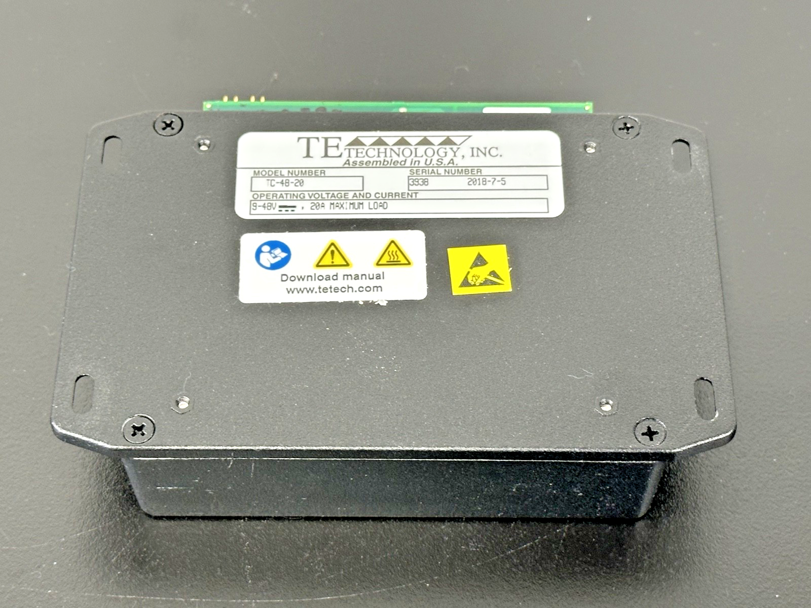 TE Technology TC 48 20 Thermoelectric Temperature Controller 9 48VDC 20A2