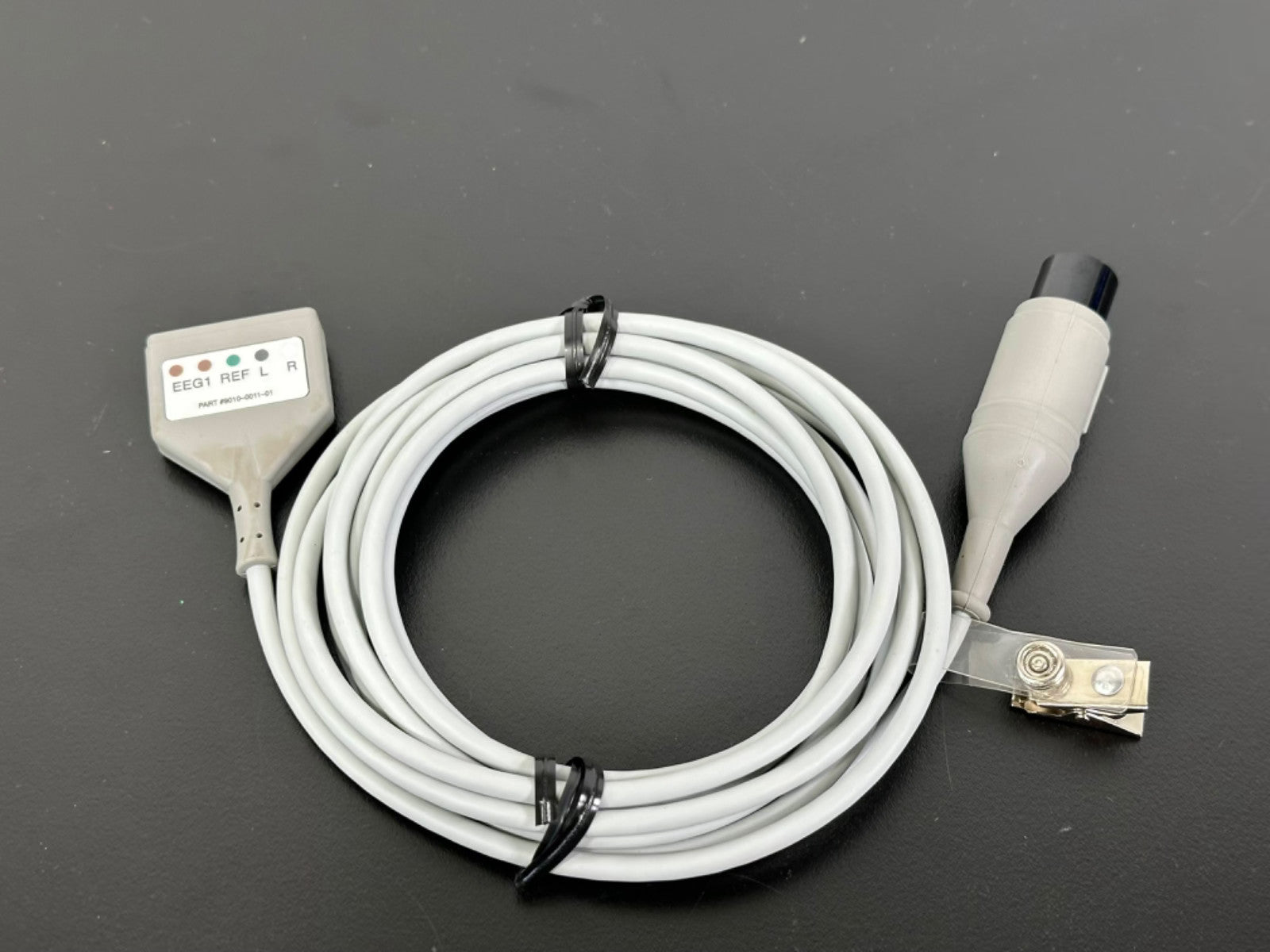 MECTA Safety Monitor Cable Part # 9010 0011 01 ECG EEG Trunk Lead Wire Gray0