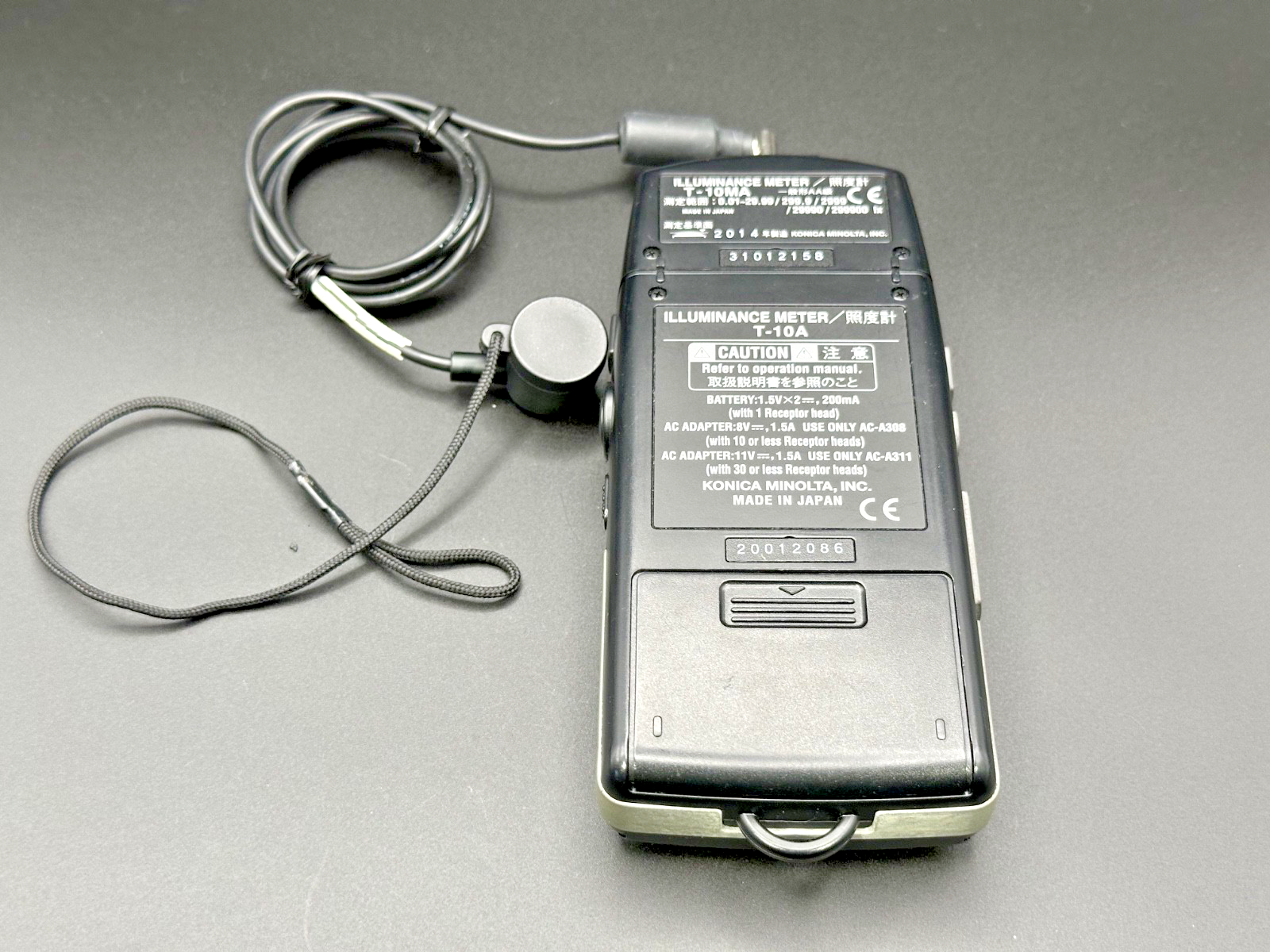 Konica Minolta T 10MA Illuminance Light Meter Mini Receptor Head & Case4