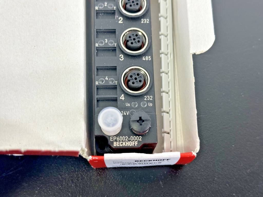 Beckhoff EP6002 0002 EtherCAT Compact Box RS232C RS422/RS485 M12 Open Box1