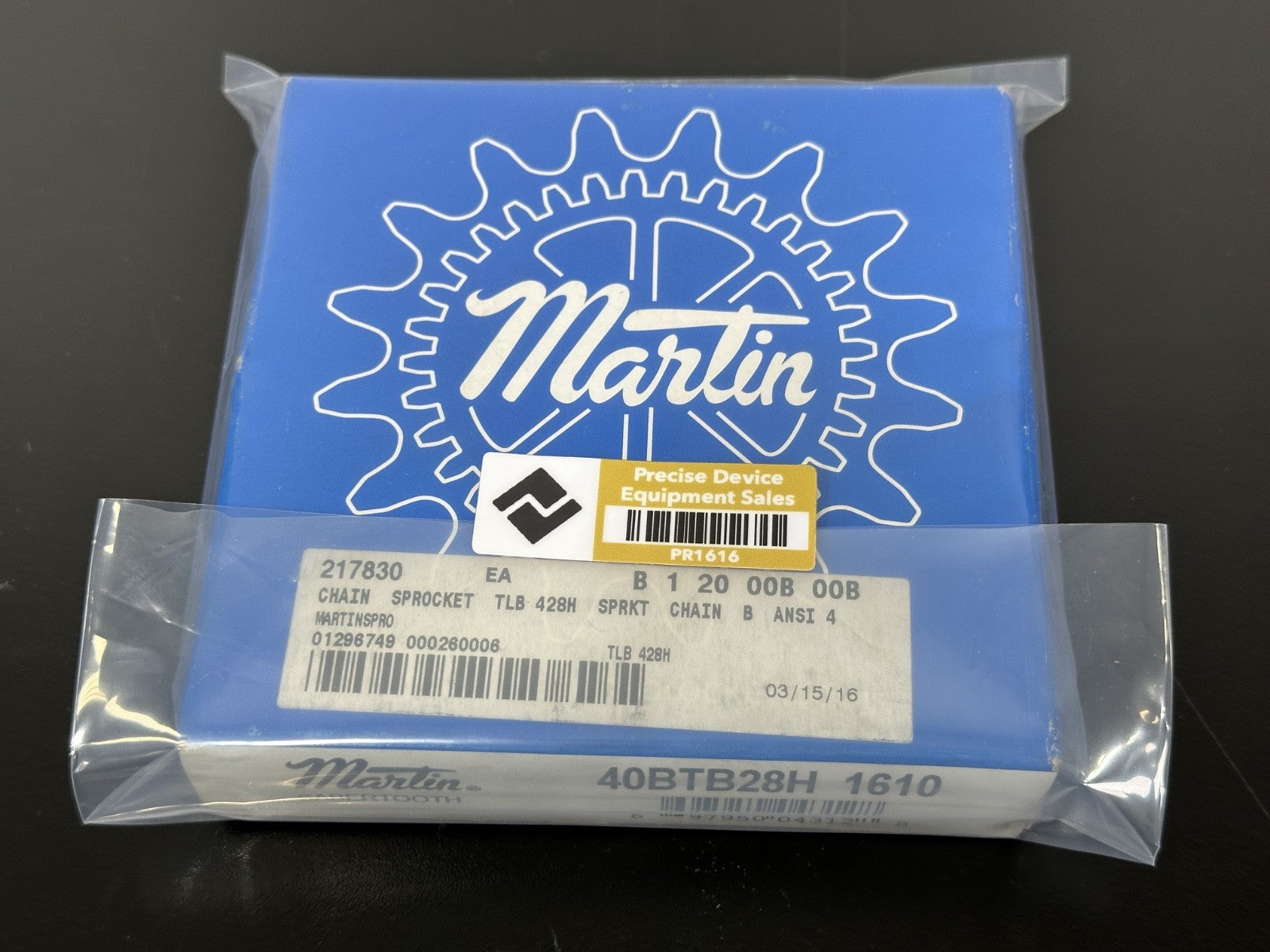 Martin 40BTB28H Sabertooth Chain Sprocket 28 Tooth ANSI #40 New2