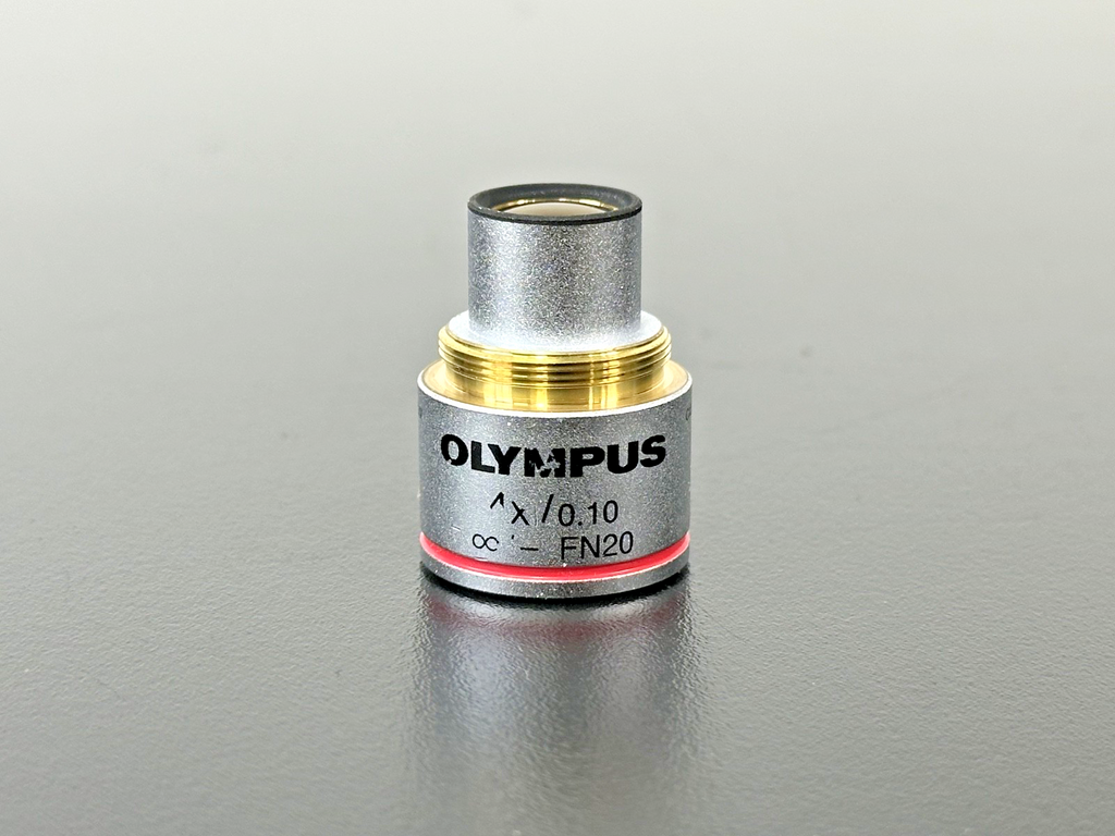 Olympus 4X 0.10 Plan Objective Microscope Lens Infinity FN200