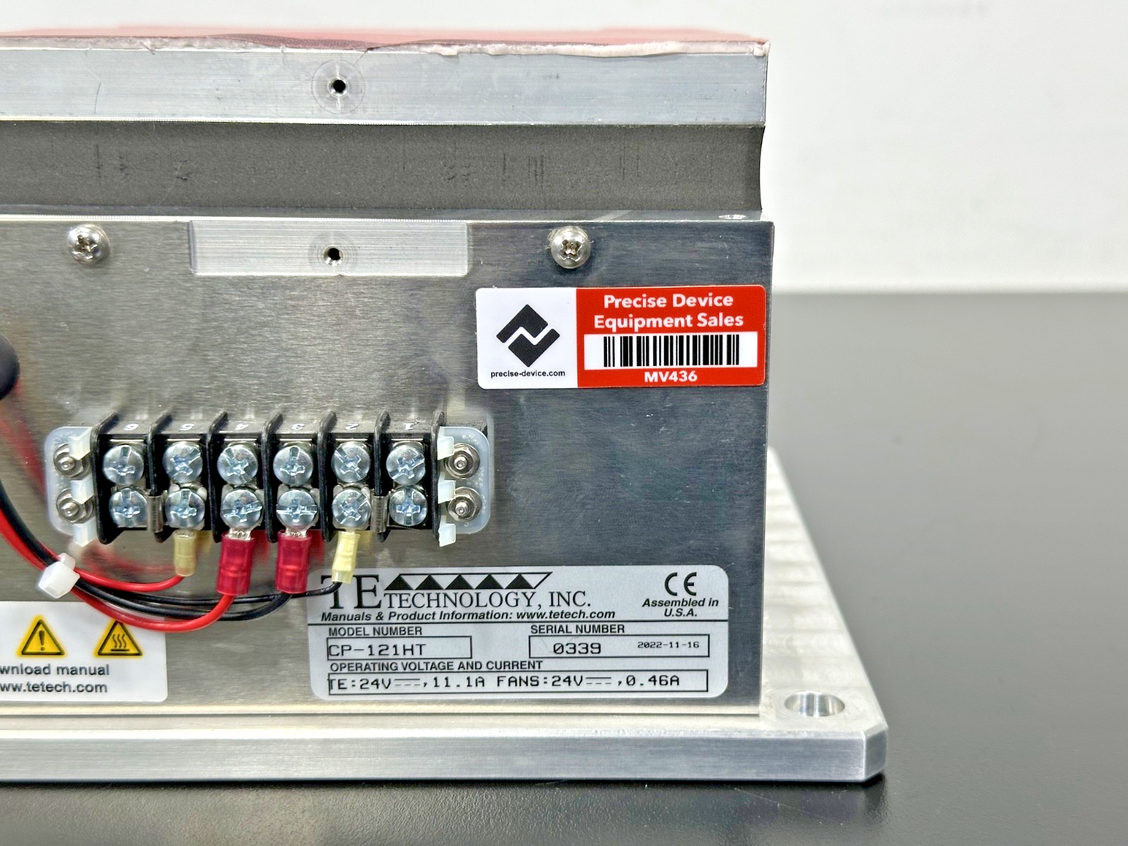 TE Technology CP 121HT Thermoelectric Peltier Cooling Assembly 24V Used Untested4