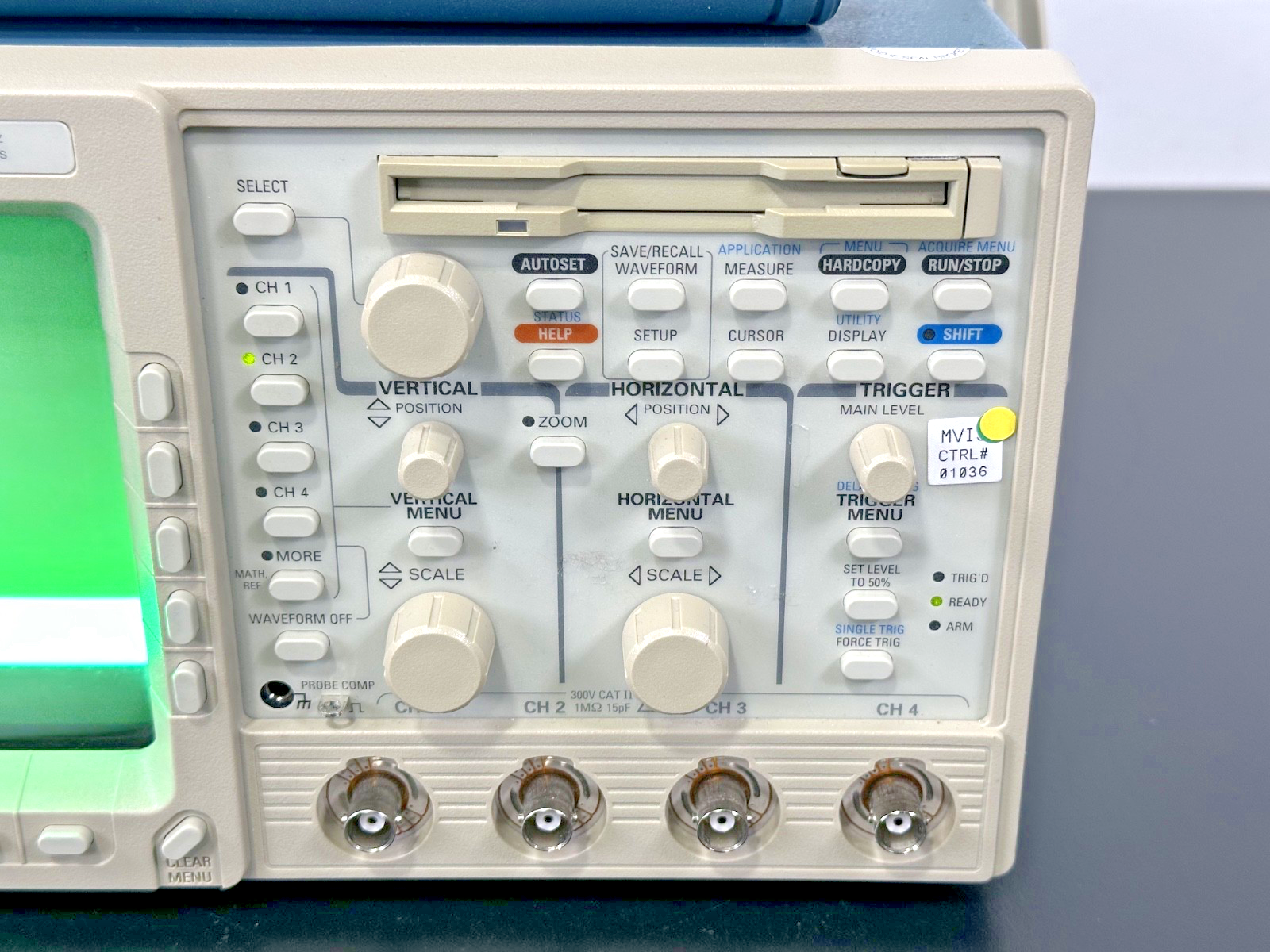 Tektronix TDS460A 400MHz 4 Channel Digitizing Oscilloscope Bad Display2