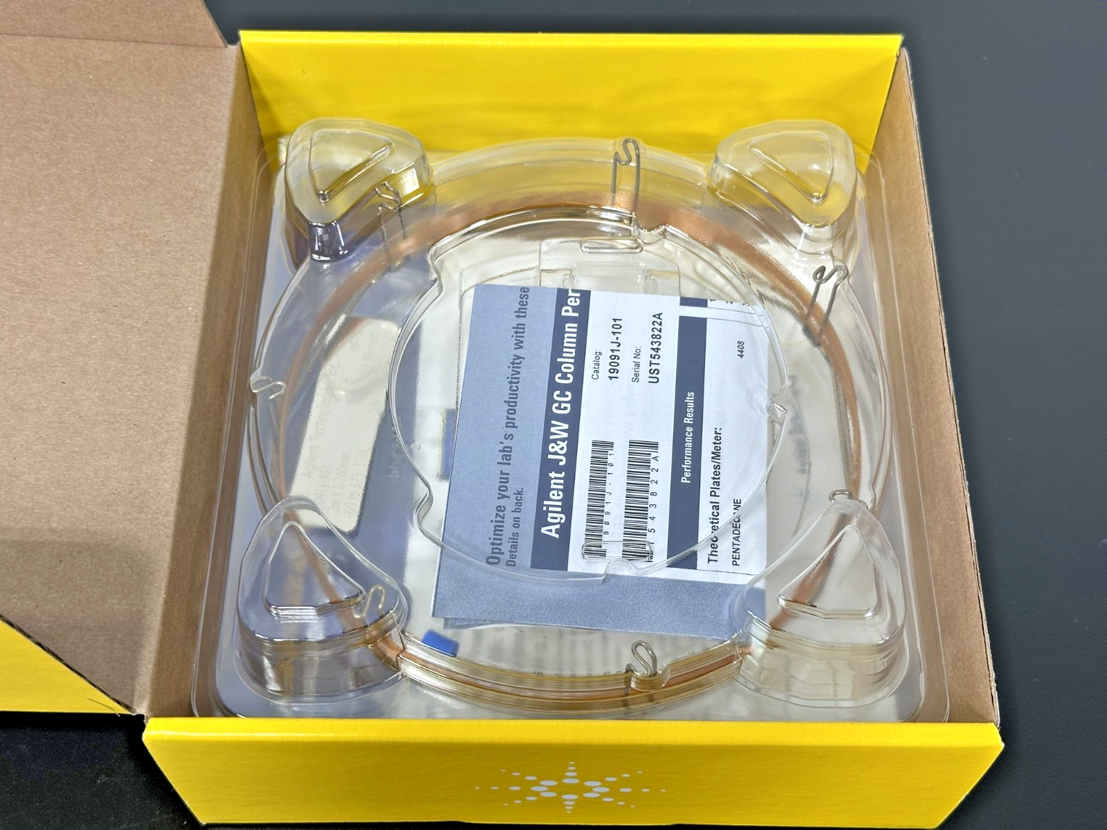Agilent J&W 19091J 101 HP 5 GC Capillary Column 12m 0.2mm 0.33µm New Open Box1