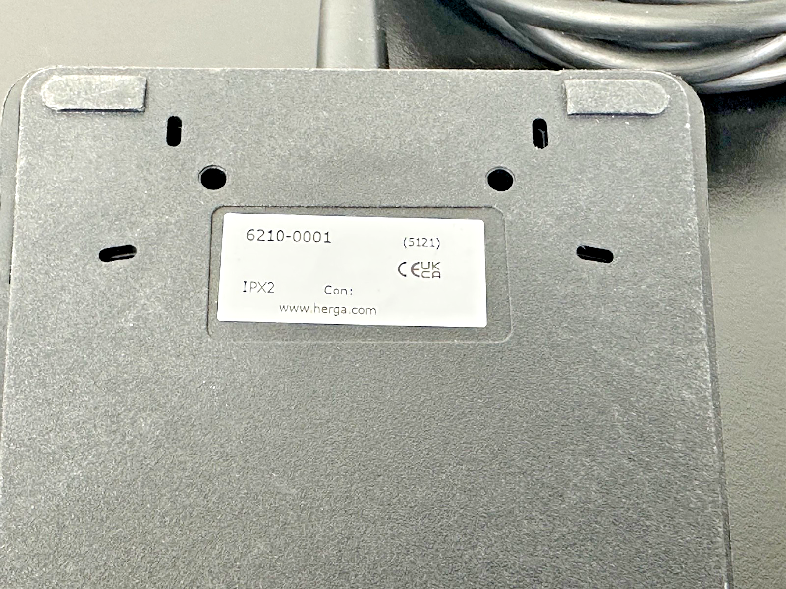 Herga 6210 0001 Pneumatic Foot Switch Air Foot Pedal IPX24