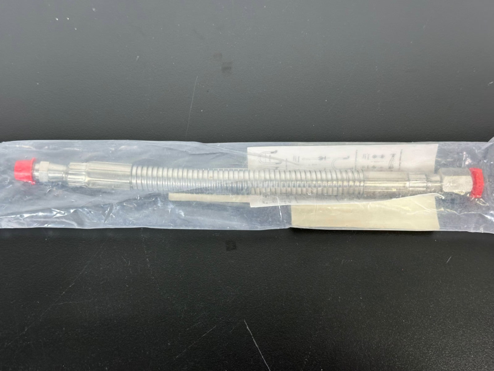 Stainless Steel Oxygen Service Flexible Hose Y15 4PFLX12FM Cleaned Sealed NOS2