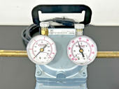 Gast DOA P704 AA Vacuum Pressure Pump Gauges Filter Tubing Assembly Working3