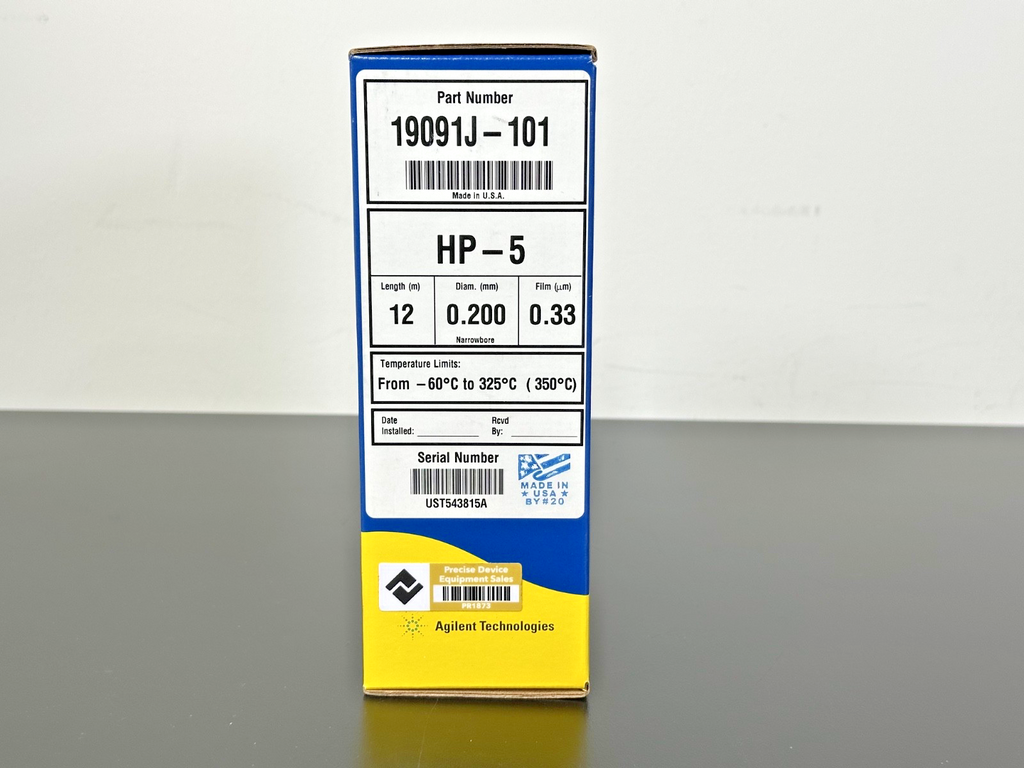 Agilent J&W 19091J 101 HP 5 GC Capillary Column 12m 0.2mm 0.33µm New Unused2