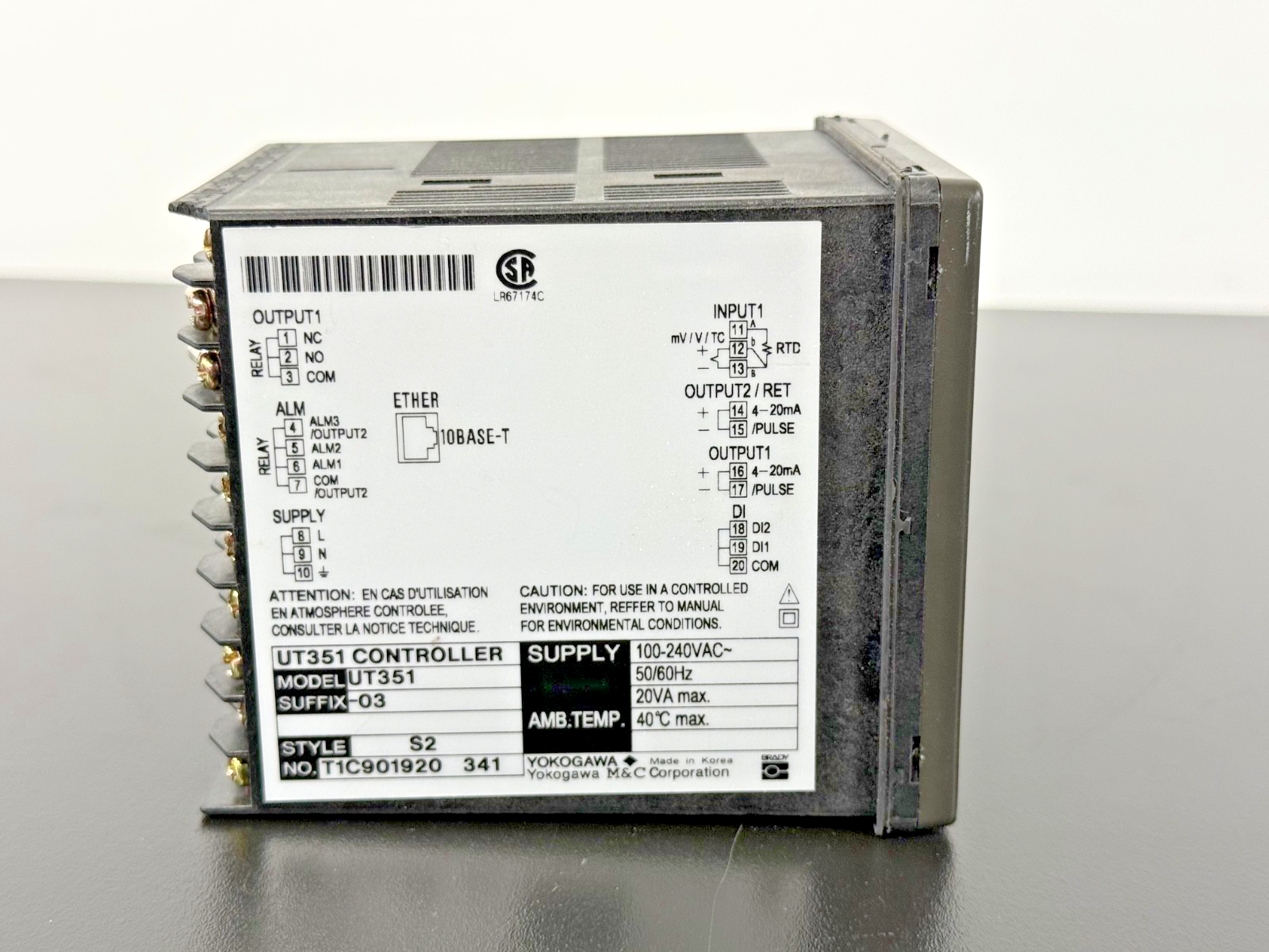 Yokogawa UT351 00 Digital Indicating Controller PLC Temperature Control Module4