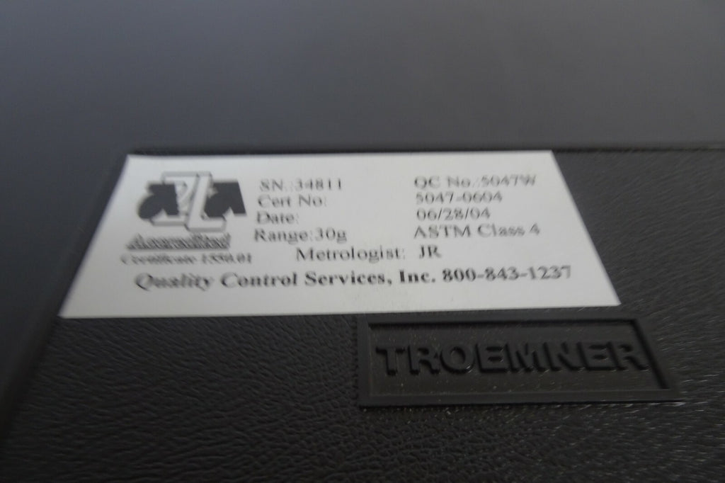 Troemner 30g Class F Test Weight4