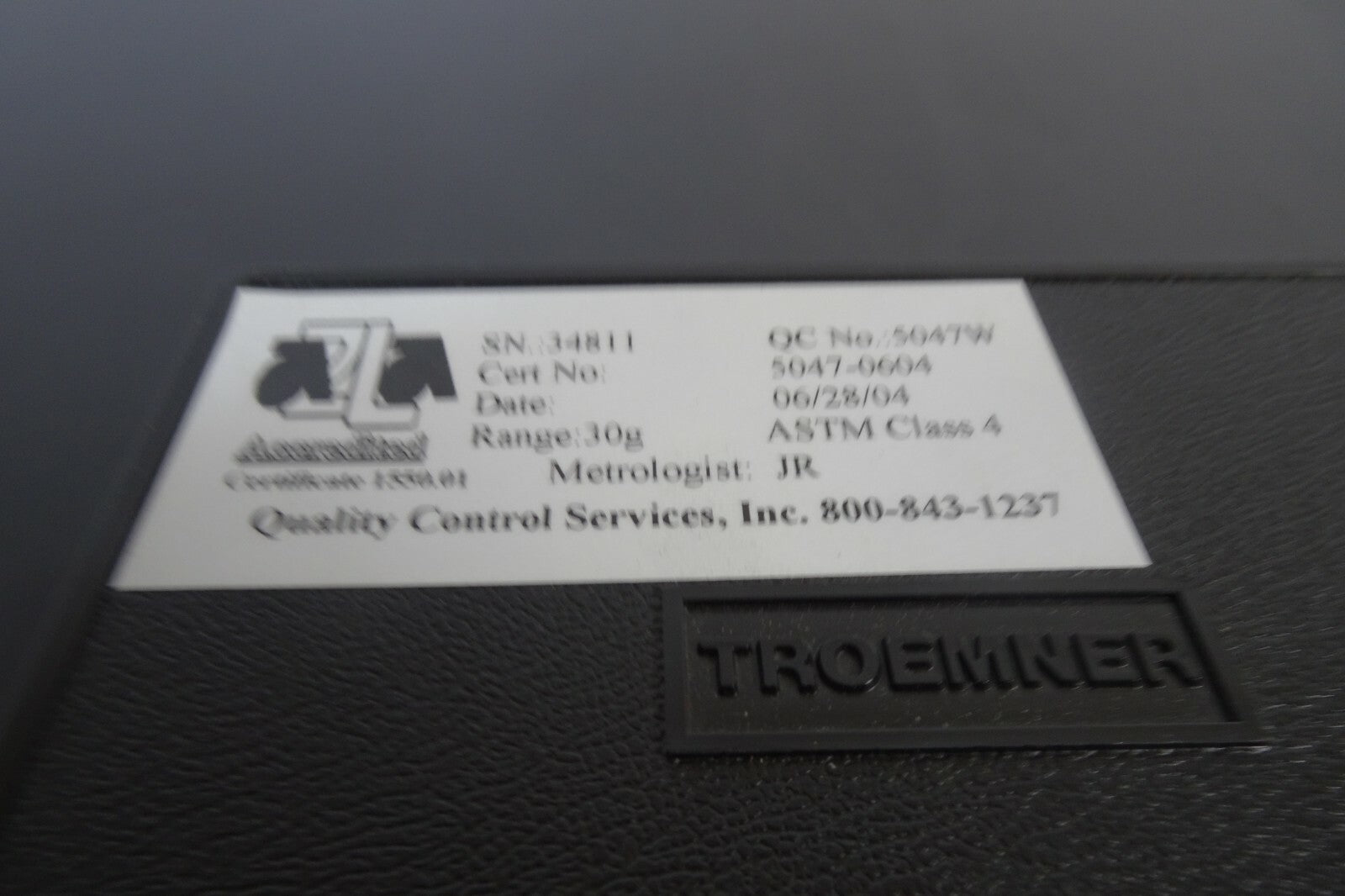 Troemner 30g Class F Test Weight4