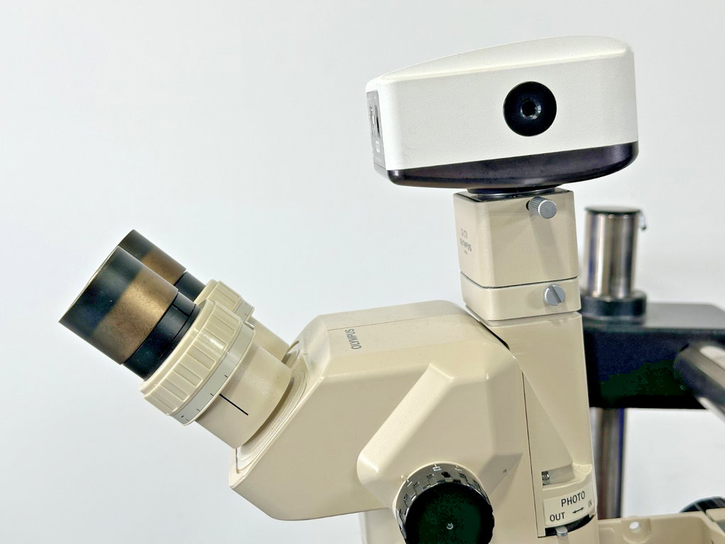 Olympus SZ60 Trinocular Microscope Infinity2 Camera Boom Stand Titan Light6