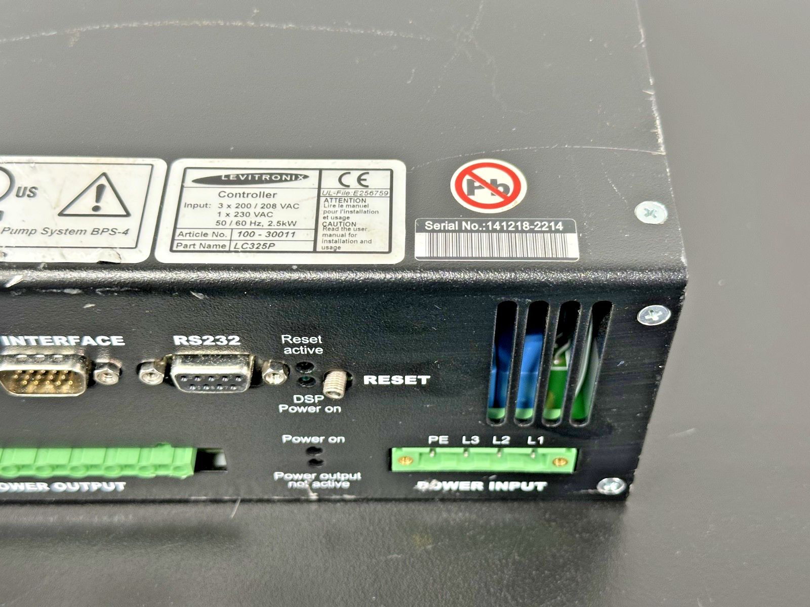 Levitronix LC325P BPS 4 Bearingless Pump Controller 100 30011 2.5kW Used2