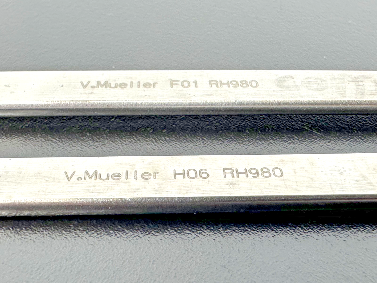 Lot of 2 V. Mueller RH980 Cottle Double Ended Elevator Feeler 9"3