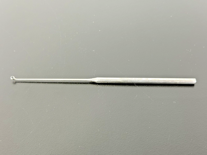 Aesculap OF358R Buck Curved Blunt Curette Fig 2 3mm 6" Stainless