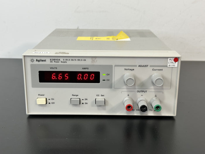 Agilent E3610A 30W Dual Range DC Bench Power Supply 8V 3A / 15V 2A Working