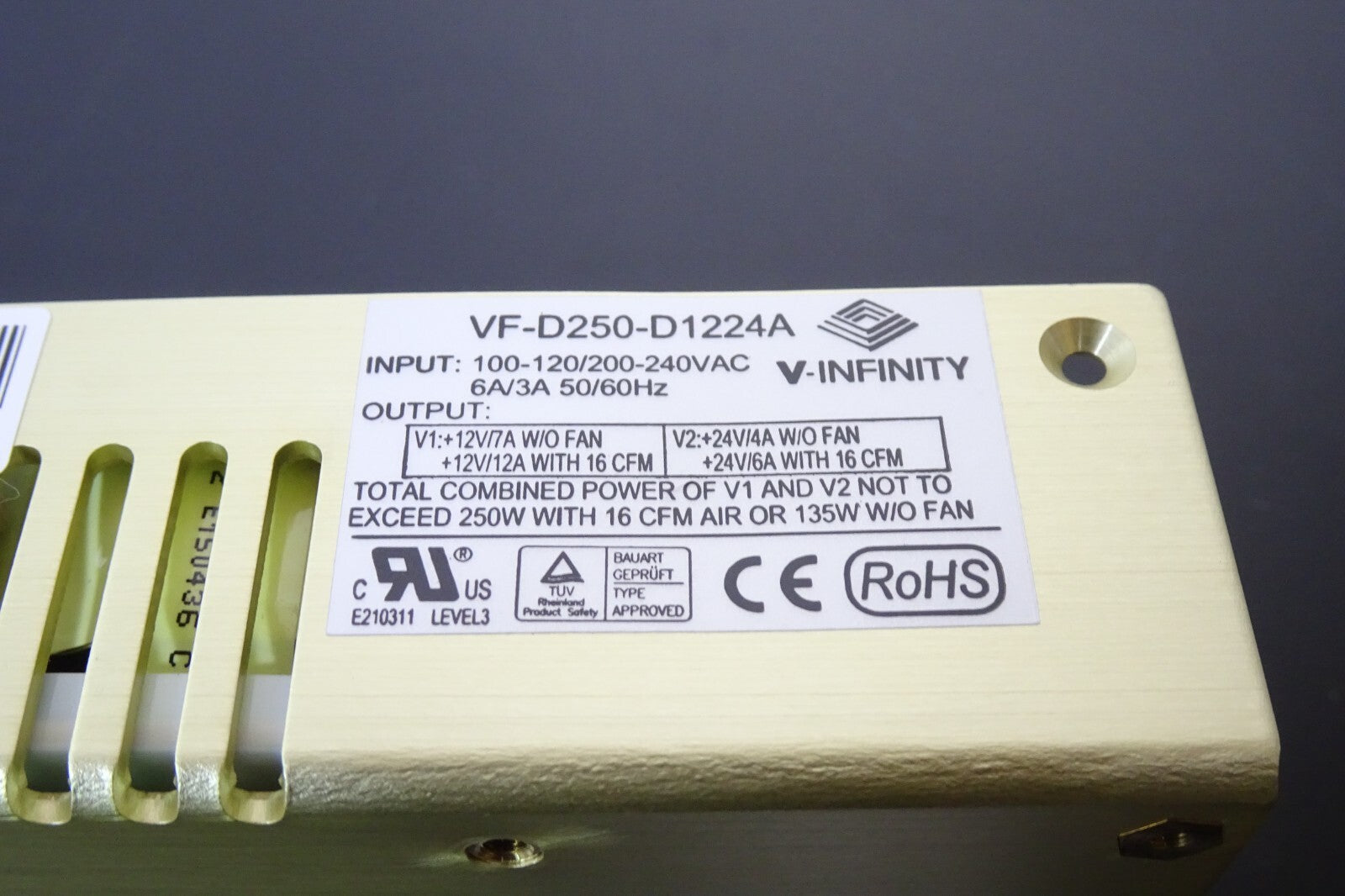 V Infinity VF D250 D1224A Switching Power Supply4