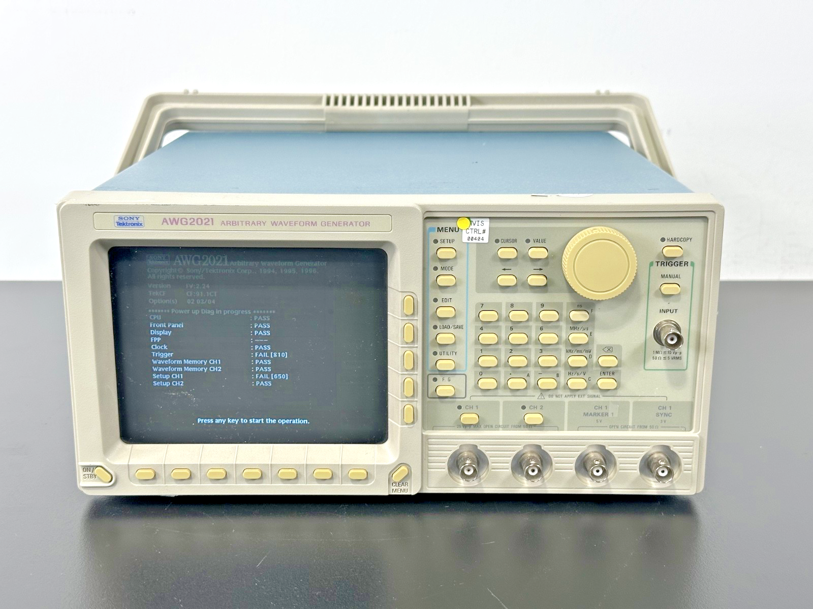 Sony Tektronix AWG2021 Arbitrary Waveform Generator Opt 02 03/04 Working0