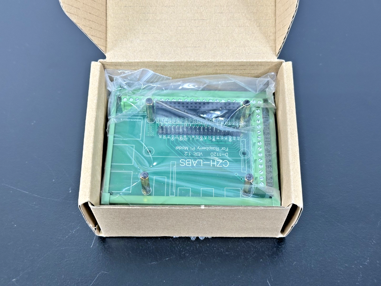 CZH-LABS DIN Rail Screw Terminal Block Adapter Module for Raspberry New Open Box0