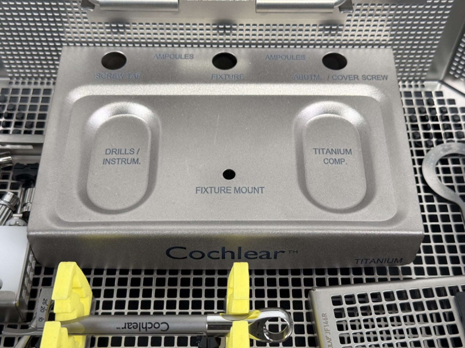 Cochlear Titaniun Surgical Instrument Tray Aesculap JF113R7