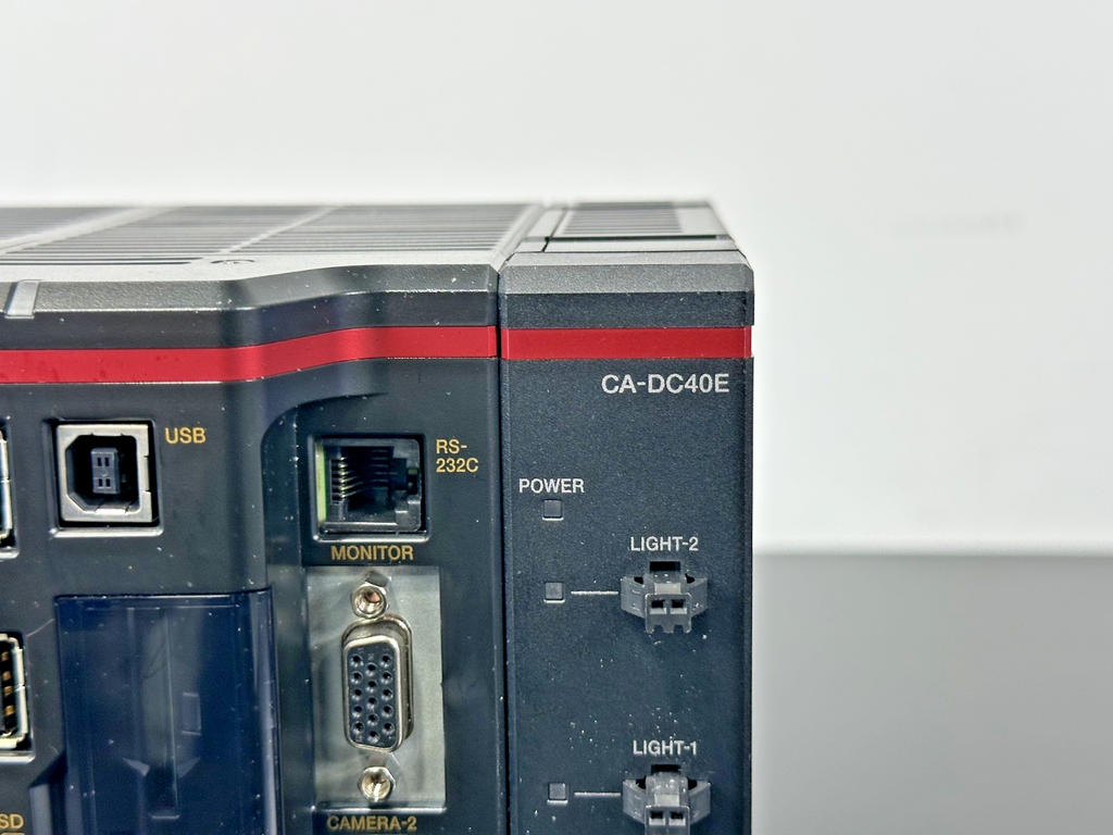Keyence CV X302F Vision Controller w/ CA DC40E Expansion Unit2