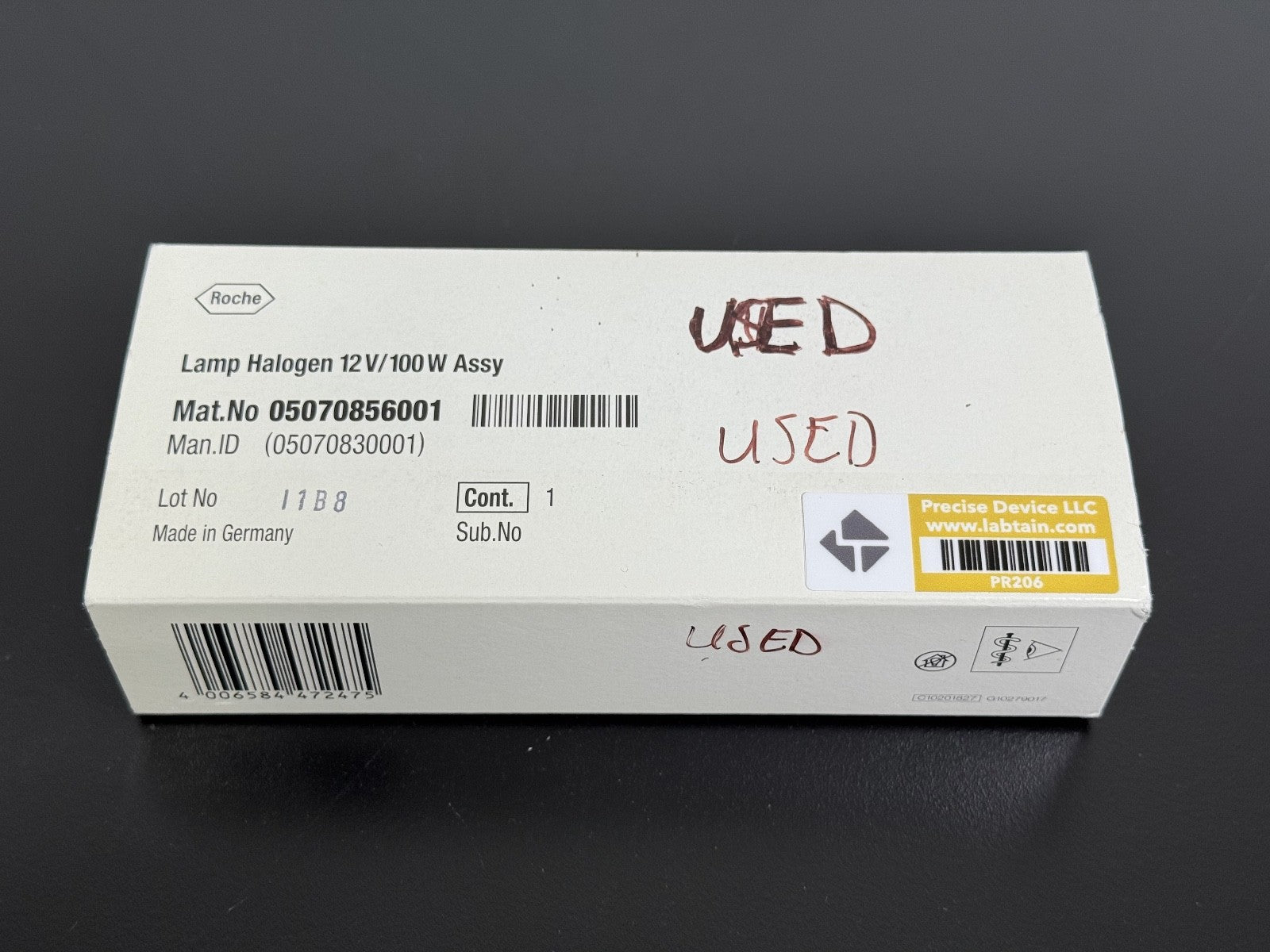 Roche Dianostics 05070856001 Lamp Halogen0