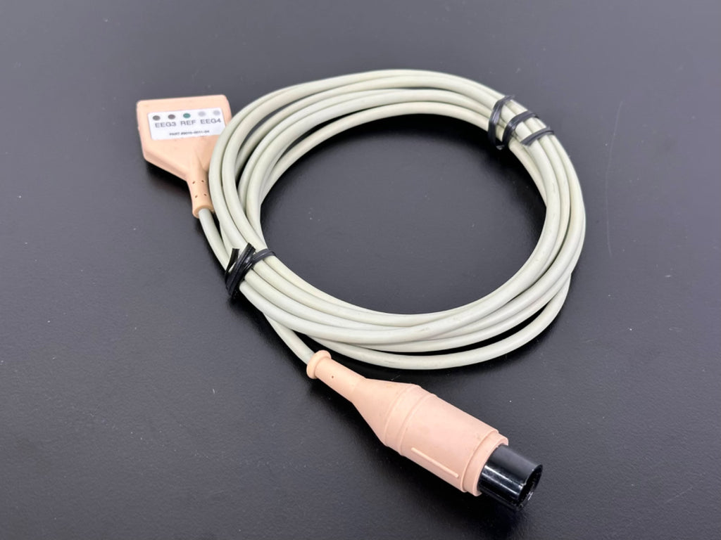 MECTA EEG Patient Cable Part # 9010 0011 04 EEG3 REF EEG4 Medical Lead Wire0