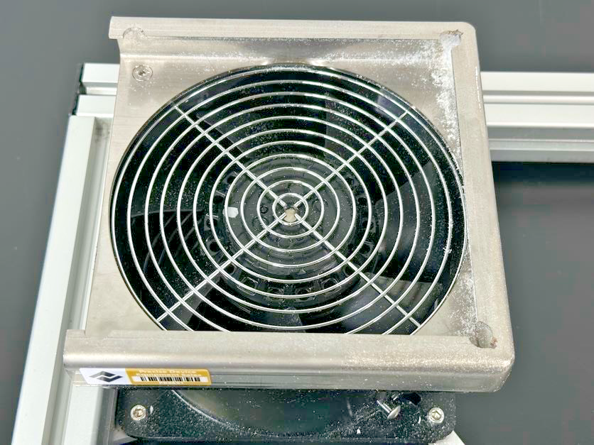 Custom Aluminum T Slot Equipment Stand w/ Orion OA180AP 115V Cooling Fan Used2