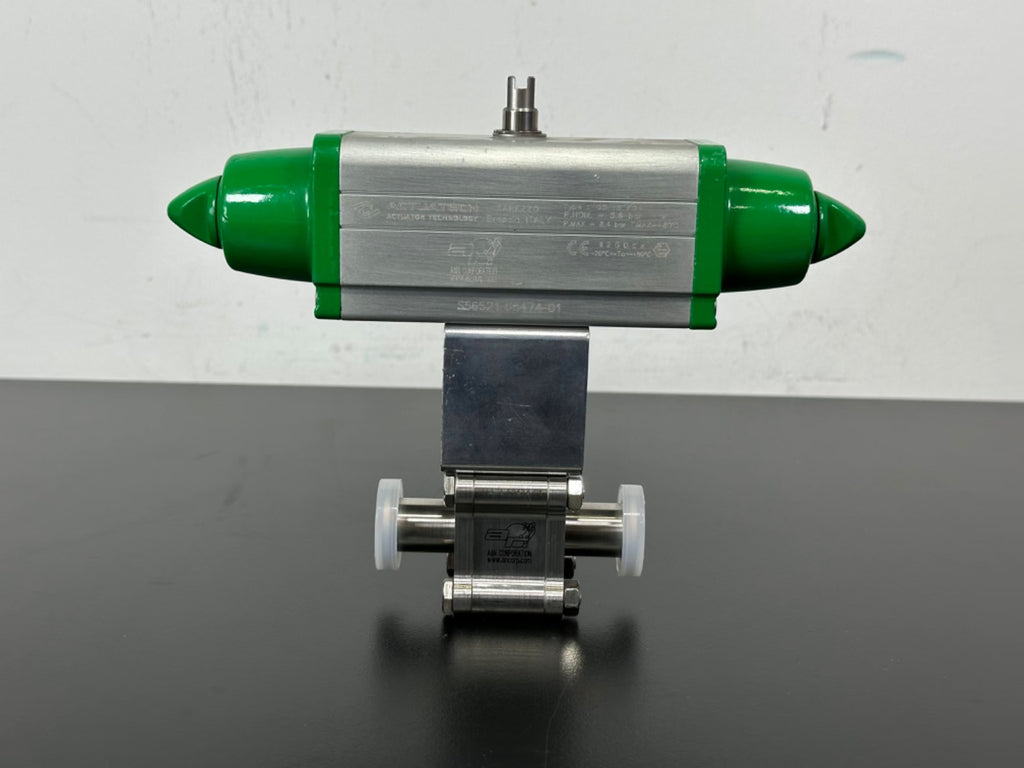 Actuatech GS 15 F04 Pneumatic Actuator w/ A&N Ball Valve B4075 0F16 AS Stainless0