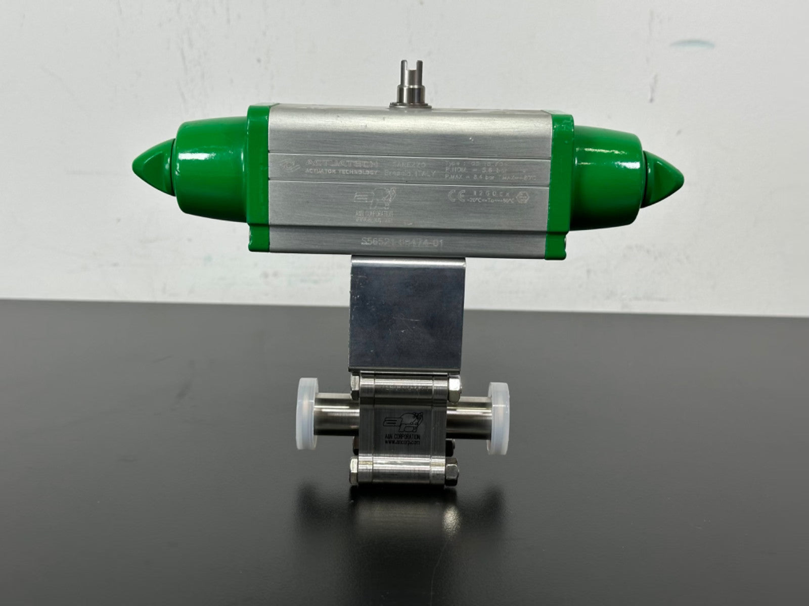 Actuatech GS 15 F04 Pneumatic Actuator w/ A&N Ball Valve B4075 0F16 AS Stainless0