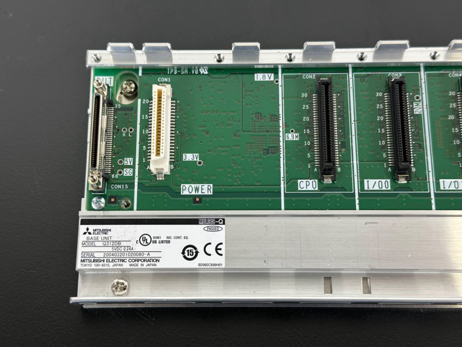 Mitsubishi Electric MELSEC Q Q312DB Base Unit PLC Rack 12 Slot 5VDC1