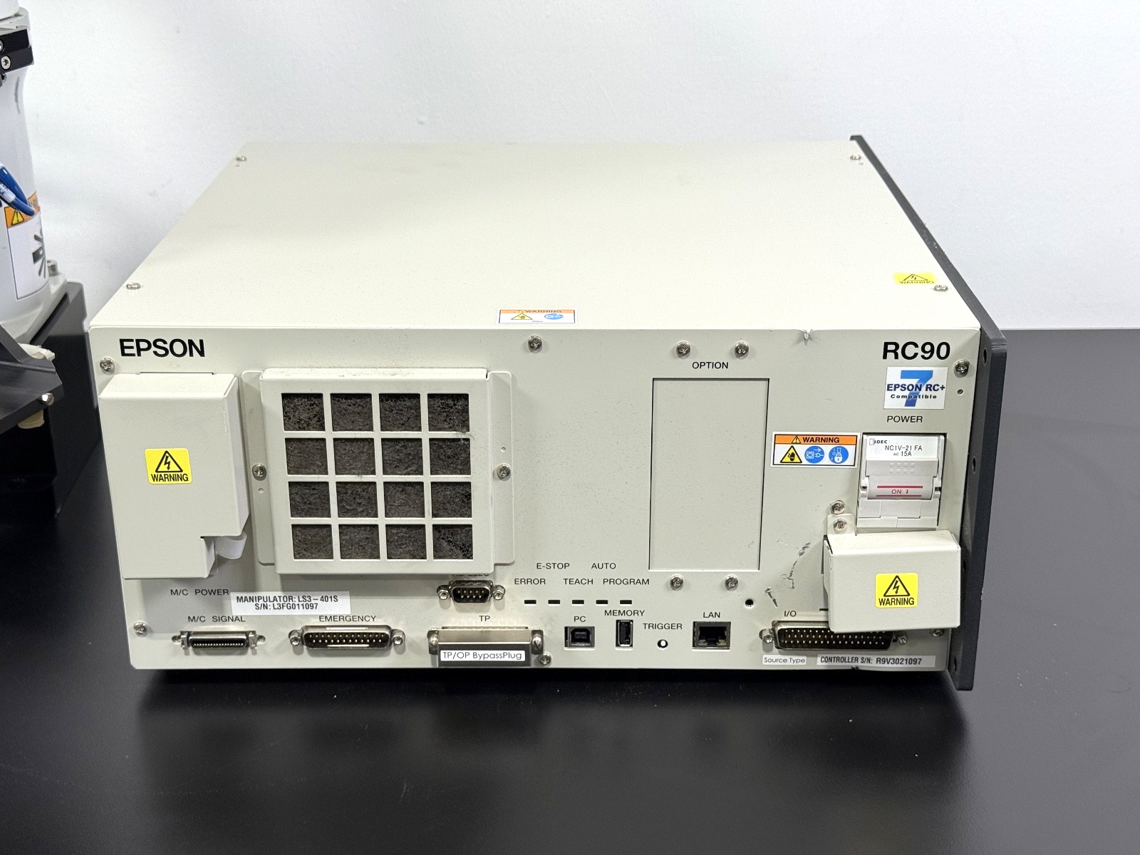 Seiko Epson LS3 401S 4 Axis SCARA Robot w/ RC90 Controller 200–240VAC1