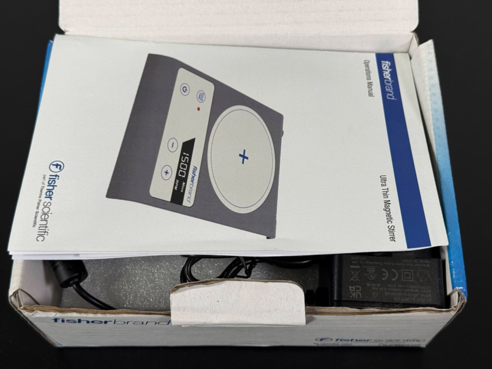 Fisherbrand Magnetic Stirrer Digital Lab Plate w/ Power & Manual2