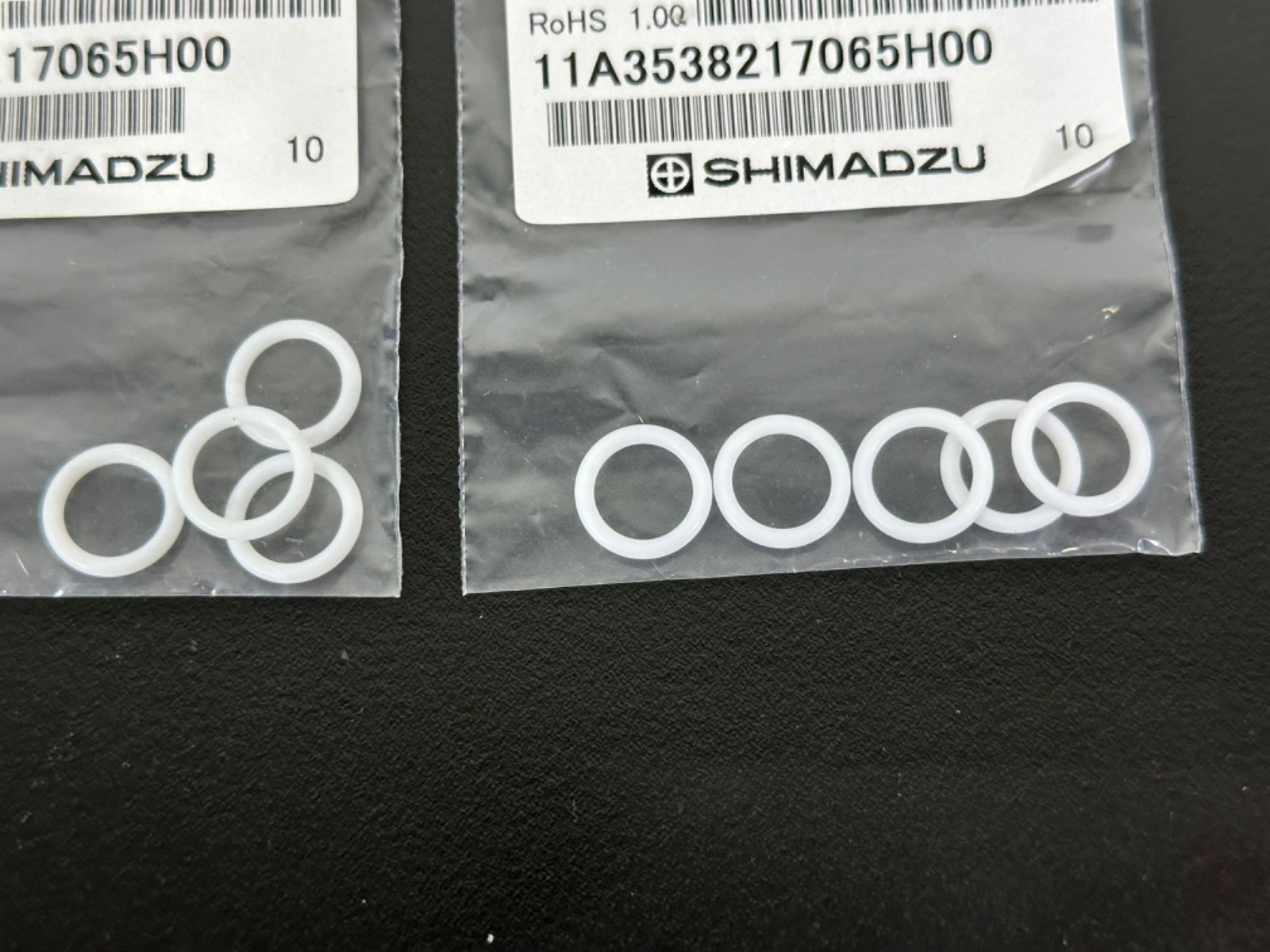 Lot of 2 Shimadzu 036 11408 84 PTFE P10 O Ring Set HPLC LC Seals New1