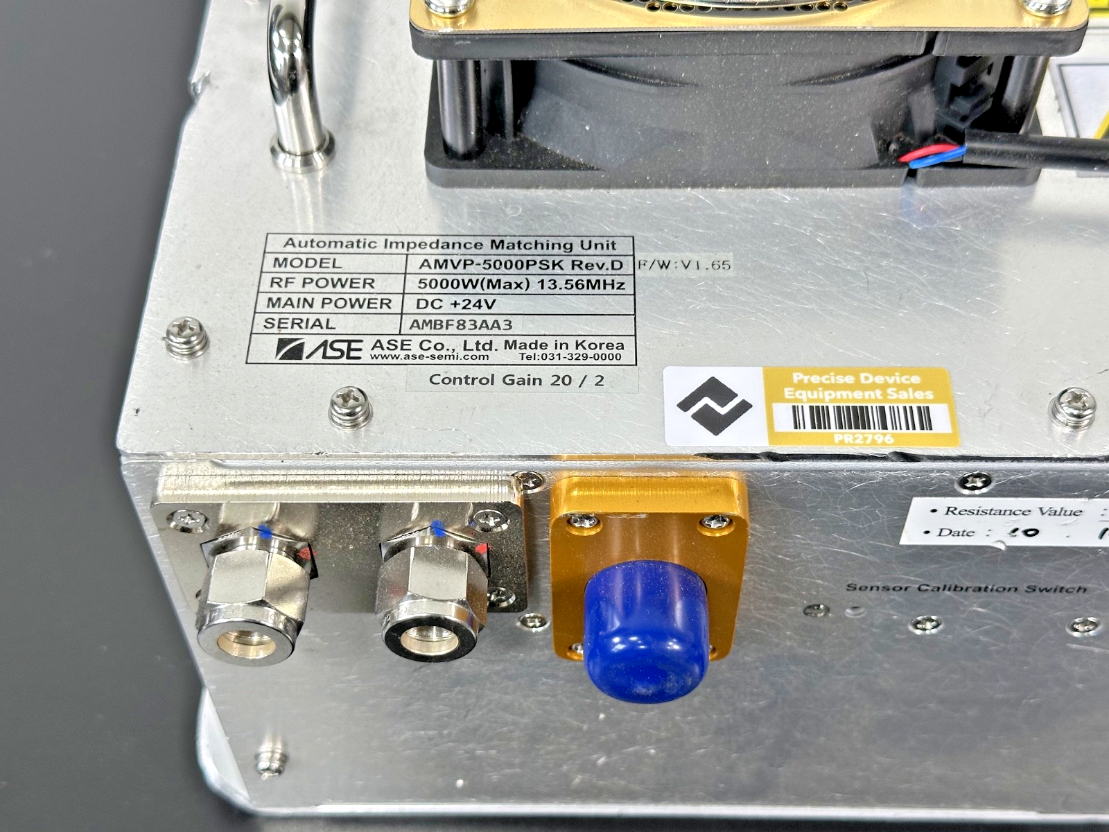 ASE AMVP 5000PSK Rev D 5000W 13.56MHz Impedance Matching Unit Parts3