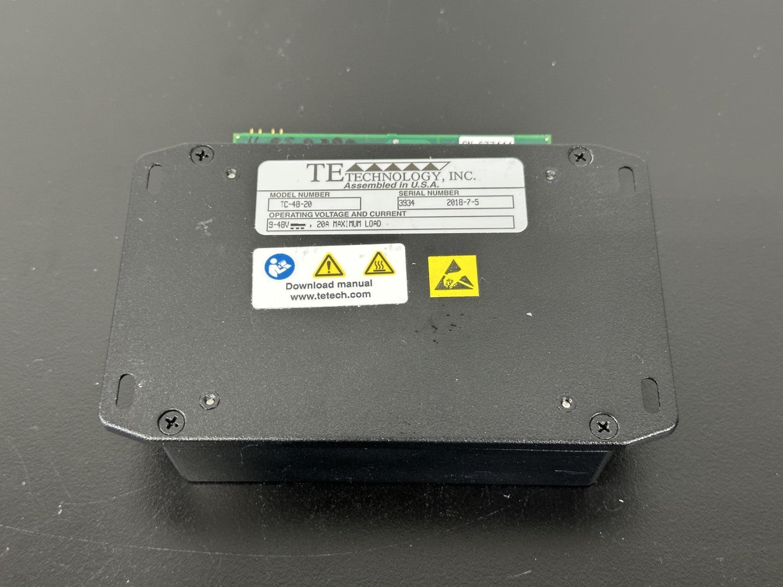 TE Technology TC 48 20 Thermoelectric Temperature Controller 9 48VDC 20A2