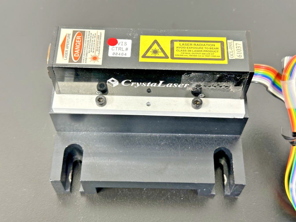 CrystaLaser GCL 050L Green Laser Head w/ CL 1001 Power Supply & Keys Working5