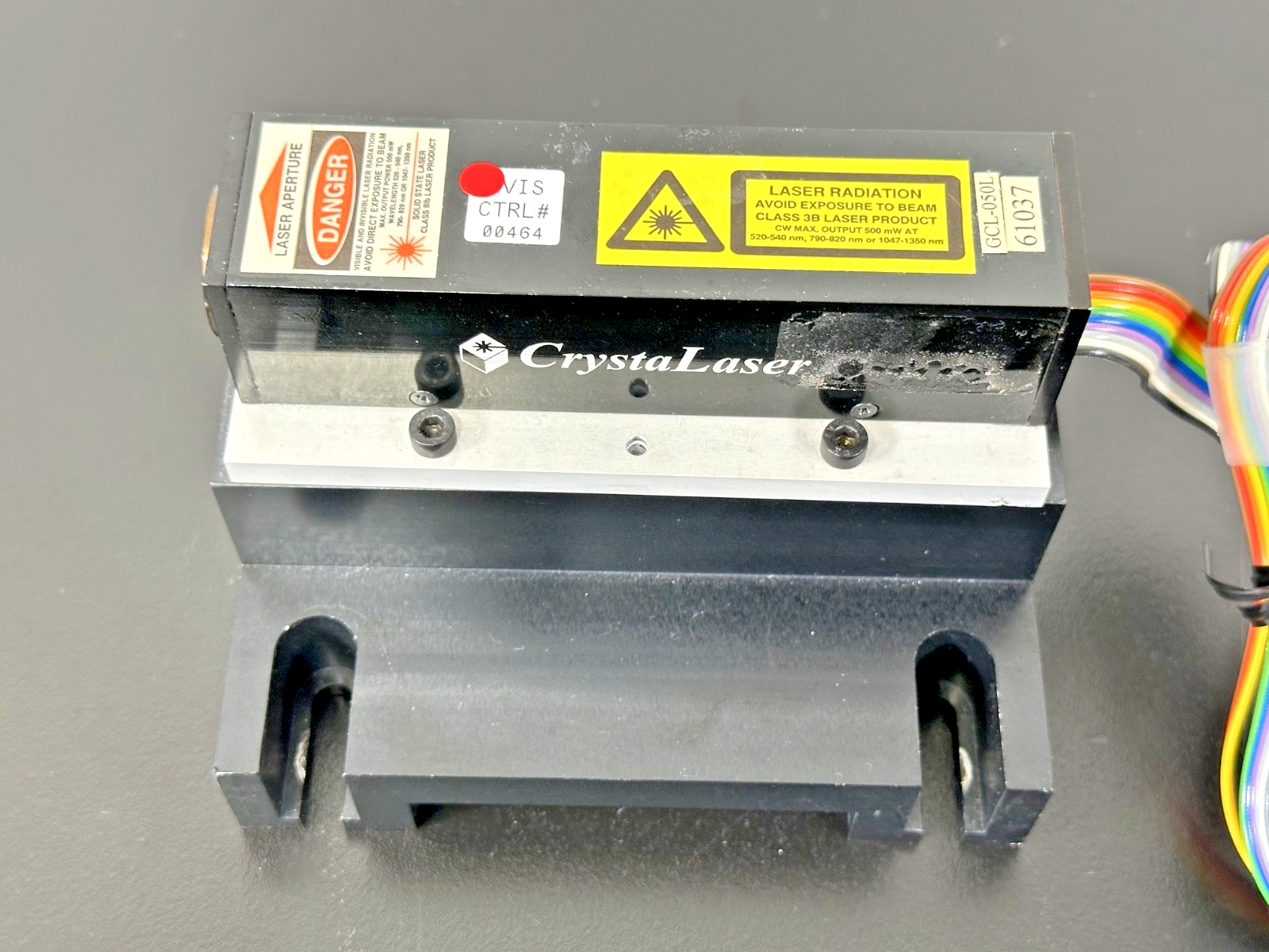CrystaLaser GCL 050L Green Laser Head w/ CL 1001 Power Supply & Keys Working5