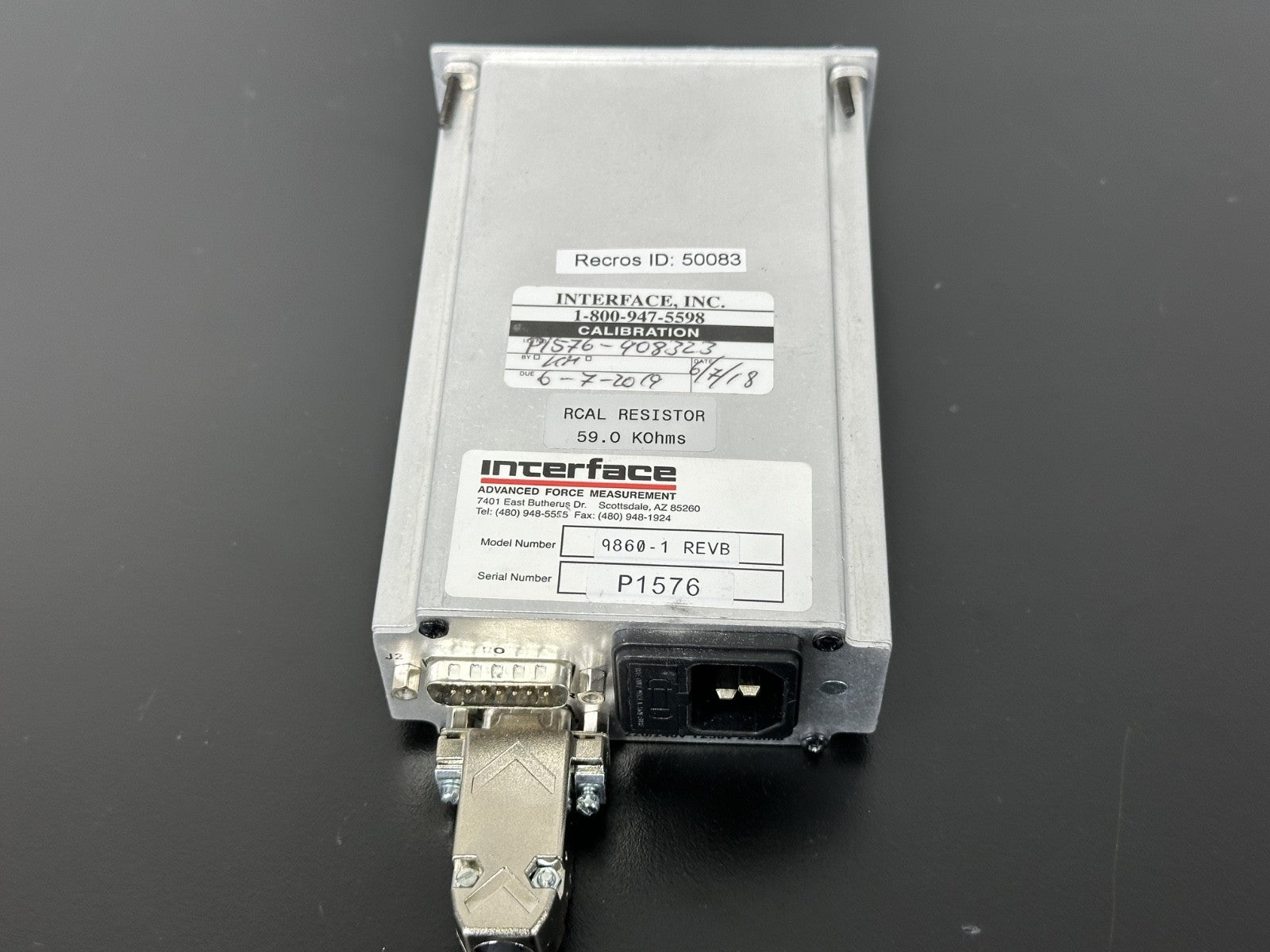 Interface 9860 1 REVB Advanced Force Measurement Indicator w/ Sensor5