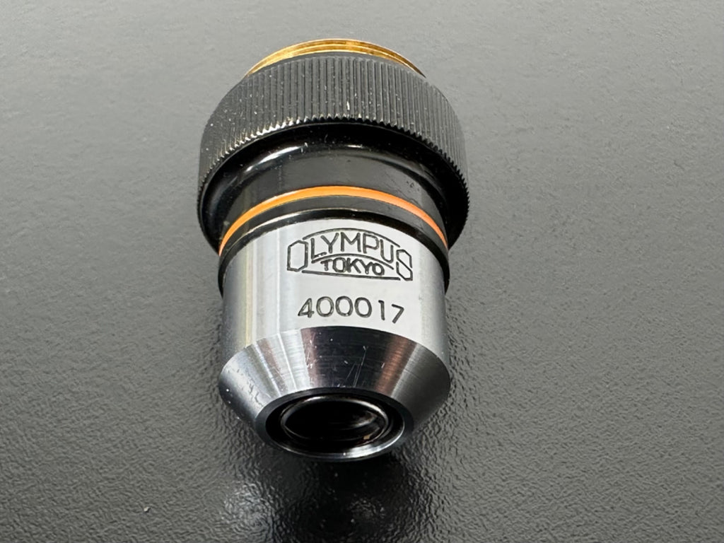 Olympus Plan 10x 0.25 Microscope Objective Lens 400017 Japan w/ Case2