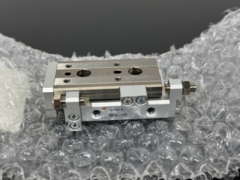 SMC MXQ6L 20A Slide Table Cylinder Stroke Adjust Pneumatic Actuator2