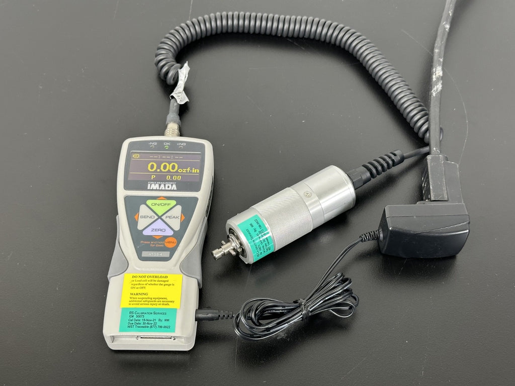 Imada HTGS 4 Digital Torque Gauge w/ Rotary Torque Sensor Tested Working0
